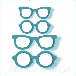 Stanzschablone - Sonnenbrillen